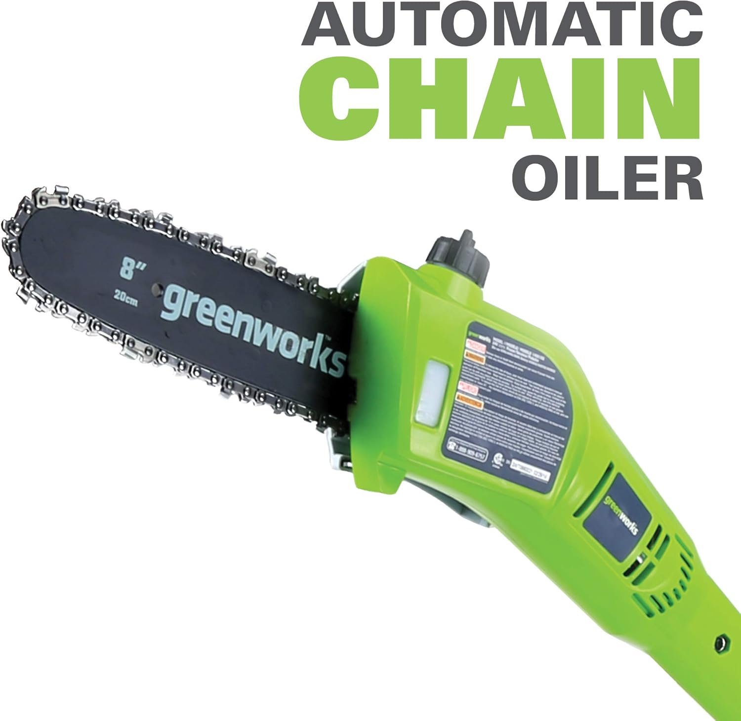 greenworks pole trimmer