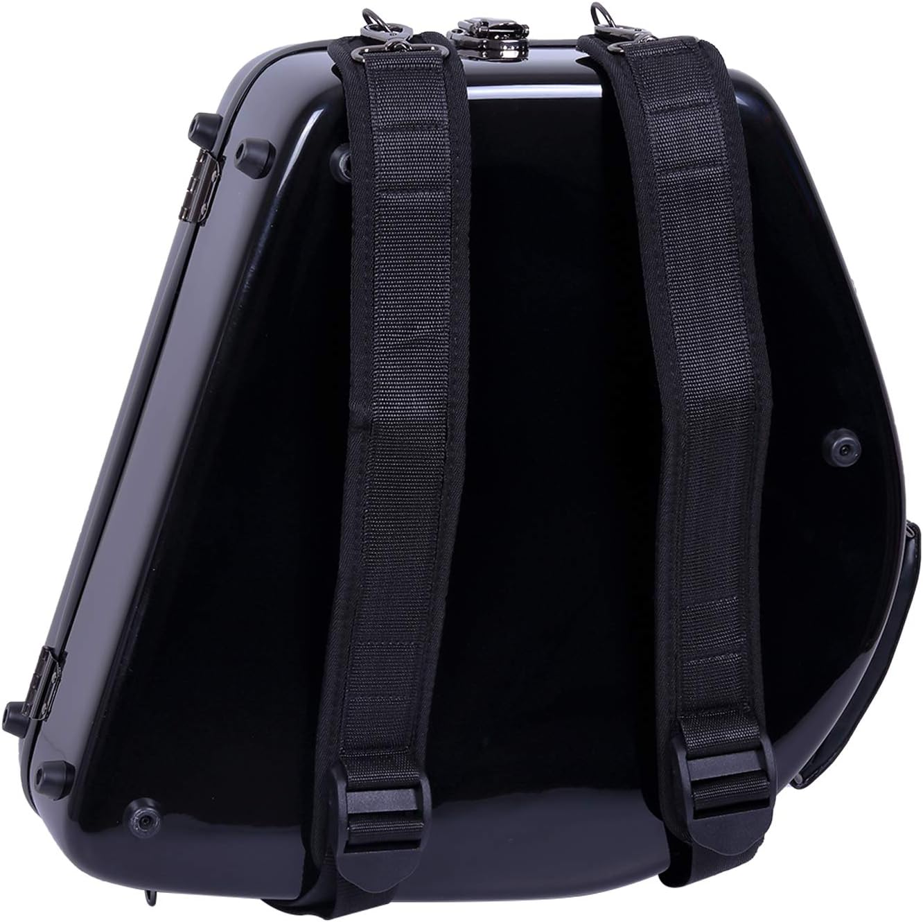 Crossrock French Horn Case, Fiberglass Hardshell Bell Detachable Hard Case With Backpack Straps, Black (CRF1000FHDBK): Musical Instruments