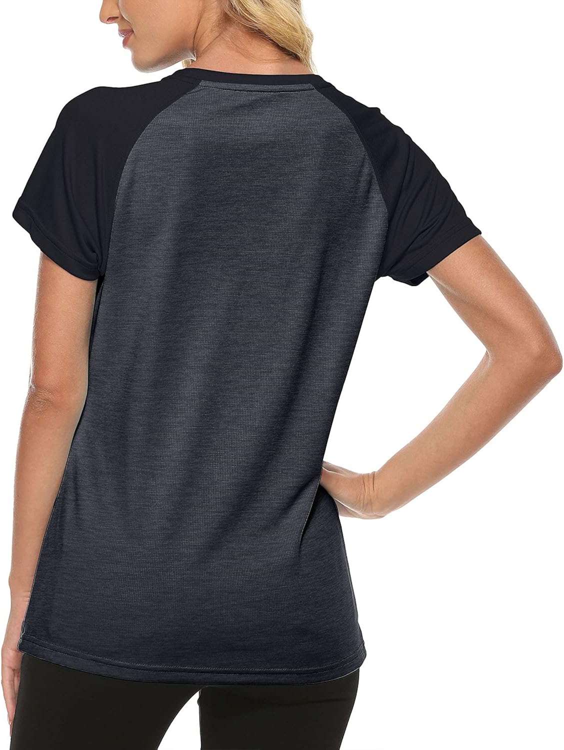 MoFiz Women's Quick Dry Short Sleeve Tee Shirt Lightweight Athletic Running Active Outdoor Tennis Tops: Clothing