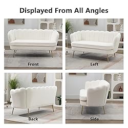 Anwick 59" Small Modern Chenille Loveseat