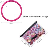 Hanyousheng 200 Pieces Multicolor Hair Ties 2mm 25mm No Crease Elastic Hair view 2
