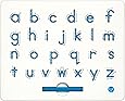 Kid O Magnatab - a to z - Lower Case, White/Blue