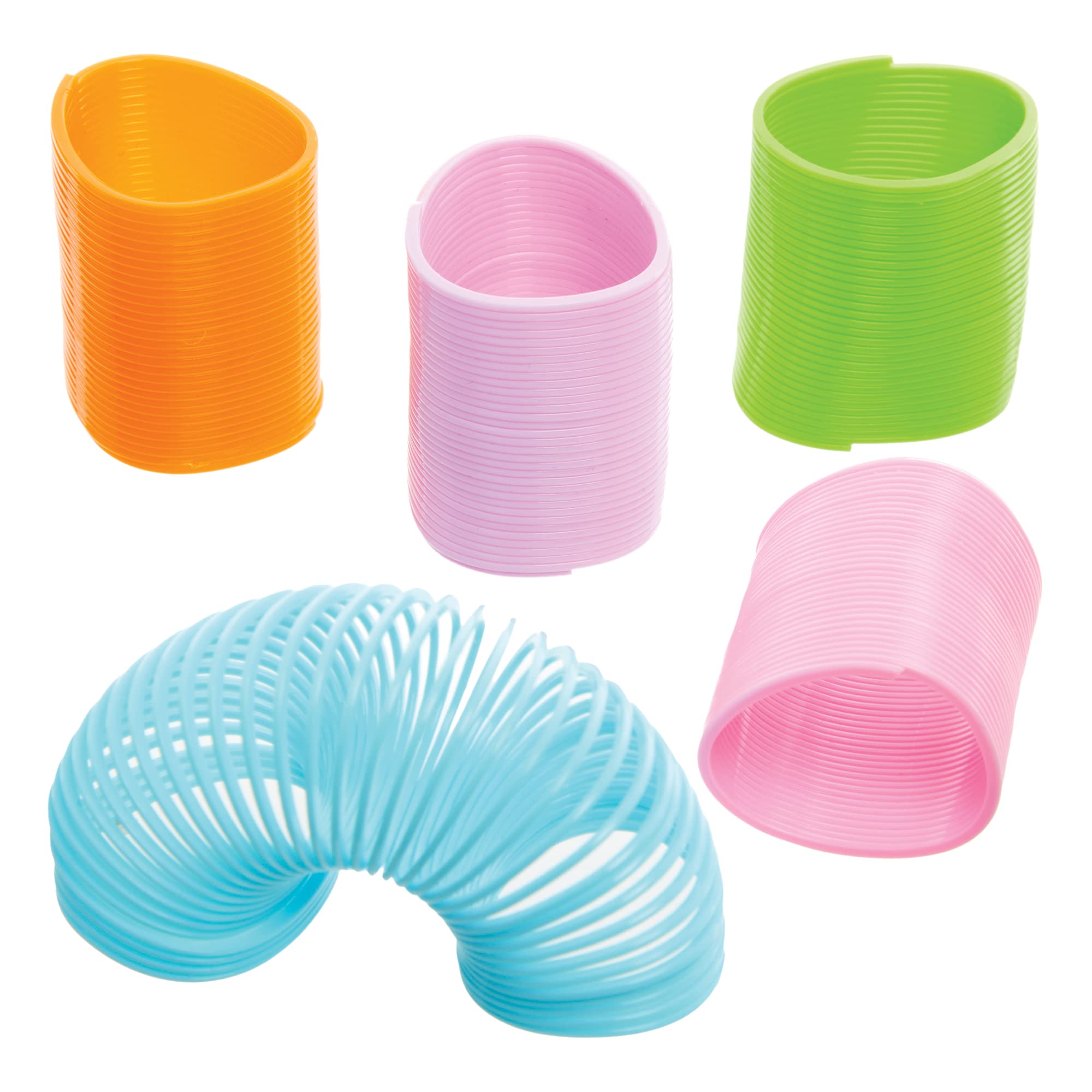 Baker Ross FX549 Egg Shaped Springs - Pack of 10, Easter Party Bag Fillers for Kids
