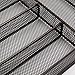Finnhomy 6-Compartment Mesh Utensil Tray Kitchen Cutlery Drawer Organizer Silverware Storage Tray Espresso Brown