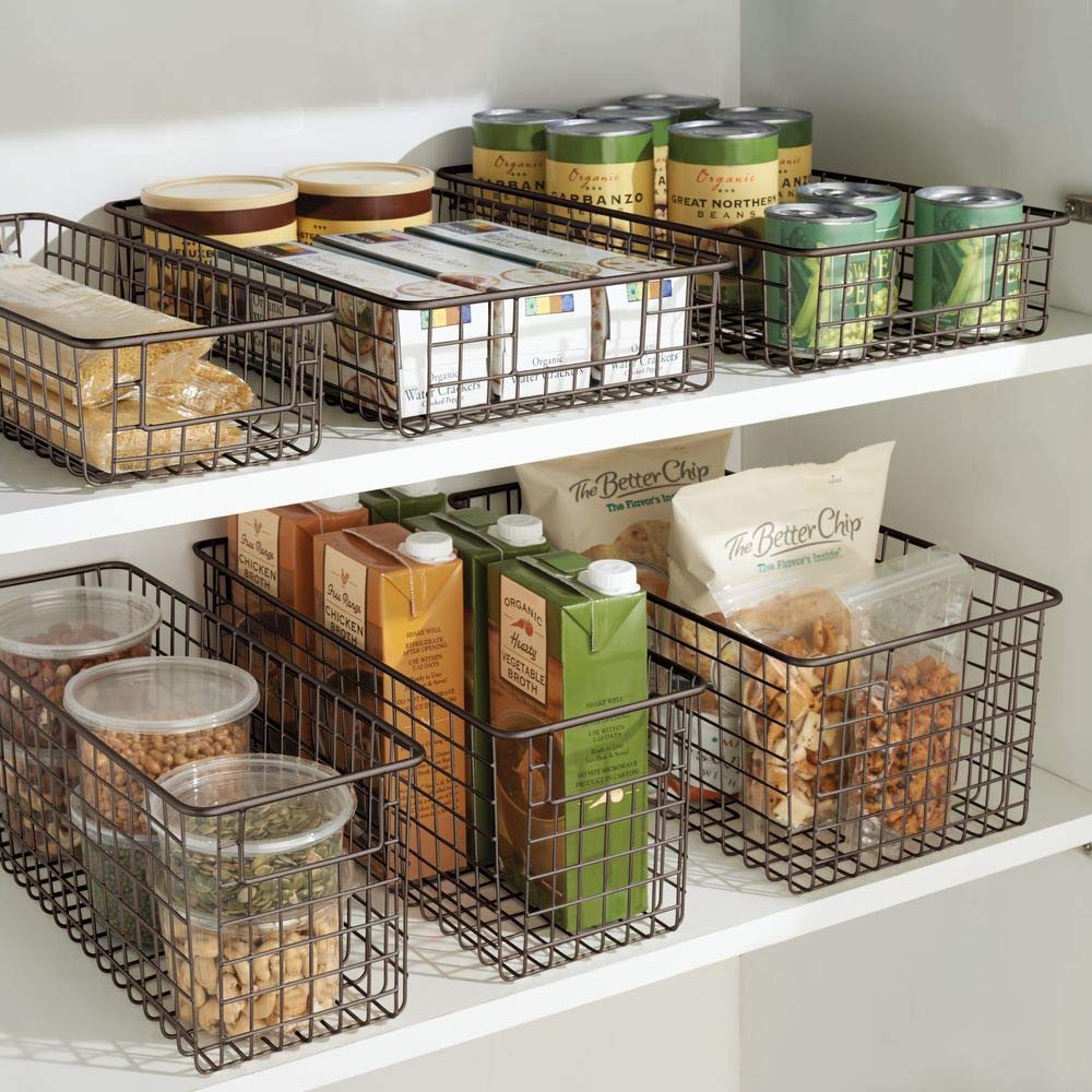 mDesign Household Wire Drawer Organizer Tray, Storage Organizer Bin Basket, eBay