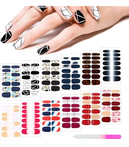 Marmor Nail Art Stickers Nageldekaler Full Wraps För Kvinnor Barn Flic