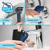 GROHE Swift QuickFix Smooth Body Basin Mixer Tap S-Size 162mm Chrome view 7
