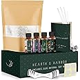 Hearth & Harbor Soy Candle Wax for Candle Making - Natural Soy Wax for Candle Making 2 lb Bag, Premium Soy Wax Flakes, 5 Cotton Candle Wicks, 4 Wick Stickers, & 1 Centering Devices