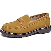 Jucvoeci Penny Loafers for Women Business Casual Shoes Womens Platform Chunky Loafers Comfortable Dressy Slip On Work Shoes