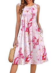 HOTOUCH Summer Casual Tshirt Dresses for Women