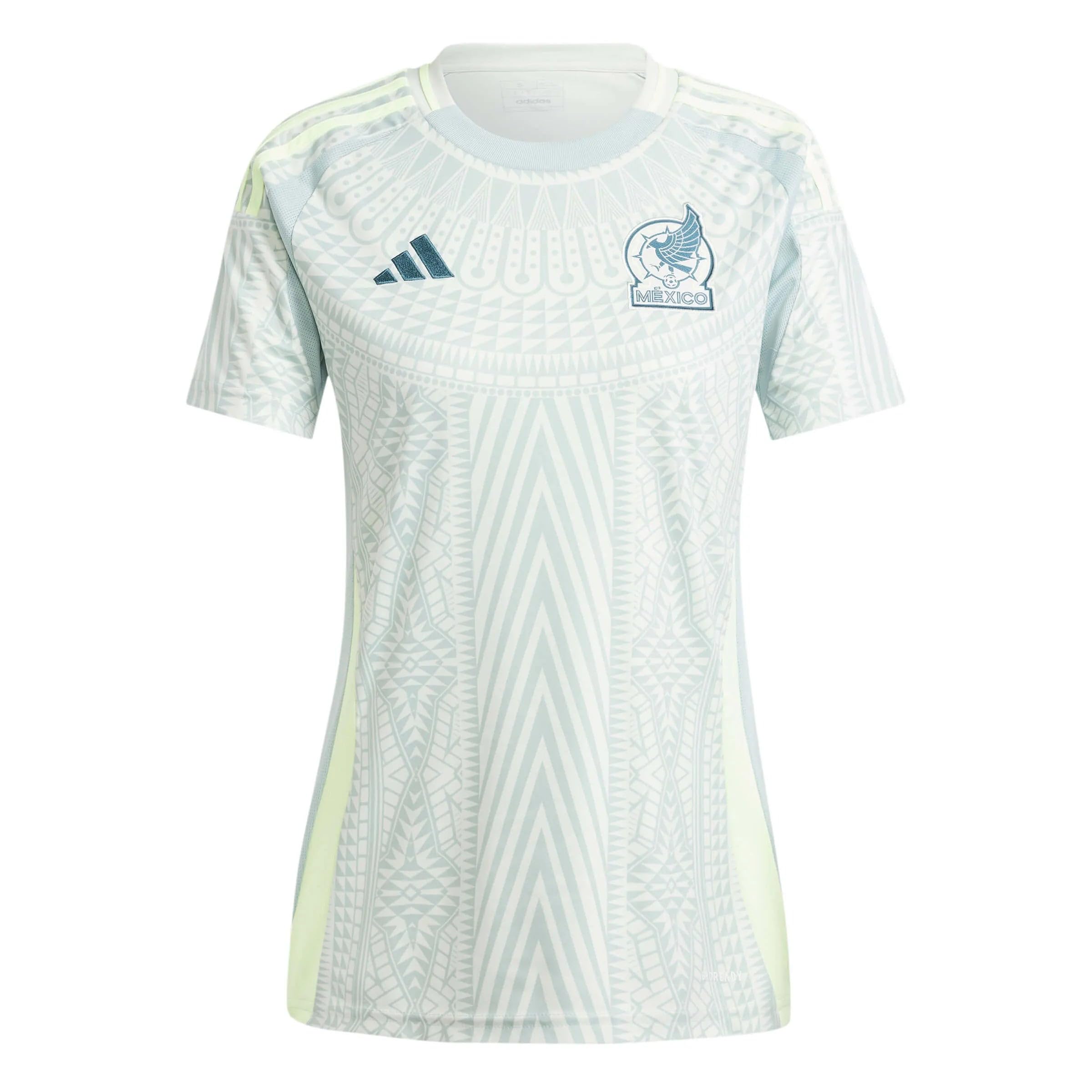Photo 1 of 2XL-adidas Women's Mexico 2024 Away Jersey, Linen Green