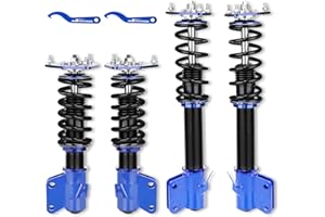 maXpeedingrods Coilovers Adjustable Height for Subaru Impreza WRX 2000-2007 STI 2000-2004 for Saab 9-2X 2005-2007 GGA GGE, Spring Shock Absorber Suspension Coil Struts, Amortiguador Lowering Kit Blue