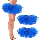 3 Pack Women Teens Adult Tutu Skirt, 5 Layers Puffy Classic Tulle Tutus Skirts for Women Ballet Run Party Halloween Costume