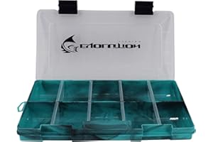 Evolution Outdoor 3500 Drift Series Fishing Tackle Tray Multi Pack of 4 – Seafoam Green, Colored Tackle Box Organizer with Removable Compartments, 2 Latch Closure, Utility Box Storage