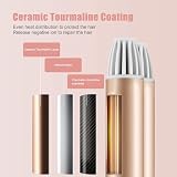 DazSpirit 3 Barrel Hair Wavers 22 mm Ceramic Tourmaline Curler with 2 Heat view 3