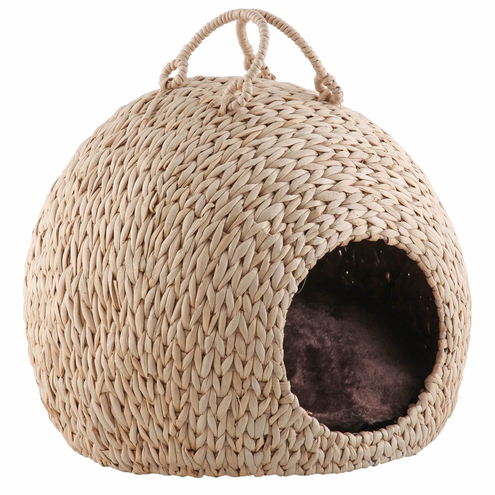 wicker cat igloo