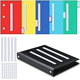 Ctosree 246 Pcs Communication Book Small Tools Visual Schedule Picture Card | Include 3 Ring Binder Dividers, 100 Adhesive Labels, 5 Cards Dividers, for Kids Adhd, Communication Book Set