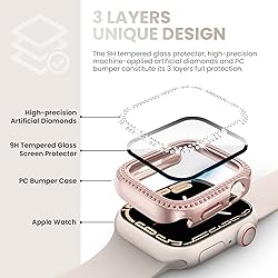 Tensea [3Pack for Apple Watch Screen Protector Case