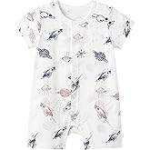 pureborn Baby Boys Girls Romper One-Piece Beach Outfit Summer Clothes 0-24 Months