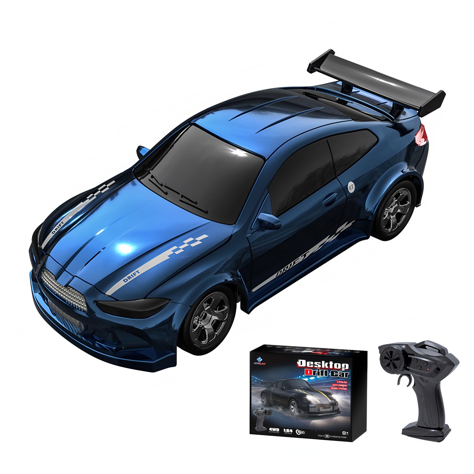 Photo 1 of *USED*
BEACONDESI Desktop Mini Size 1:64 Scale 4WD RC Drift Car with Skill-Building Drift Control & LED Lights – Learn Drift Techniques, Fast Charge, Adjustable Throttle, 2.4GHz Remote – Blue