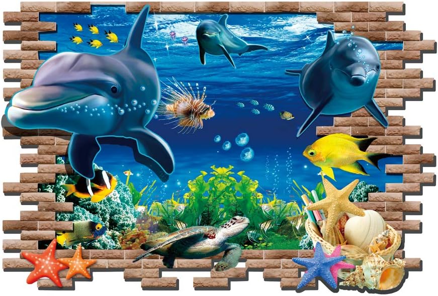 Amazon.com: SOUL211 Ocean Wall Decals Ocean Wall Stickers for Kids Baby
