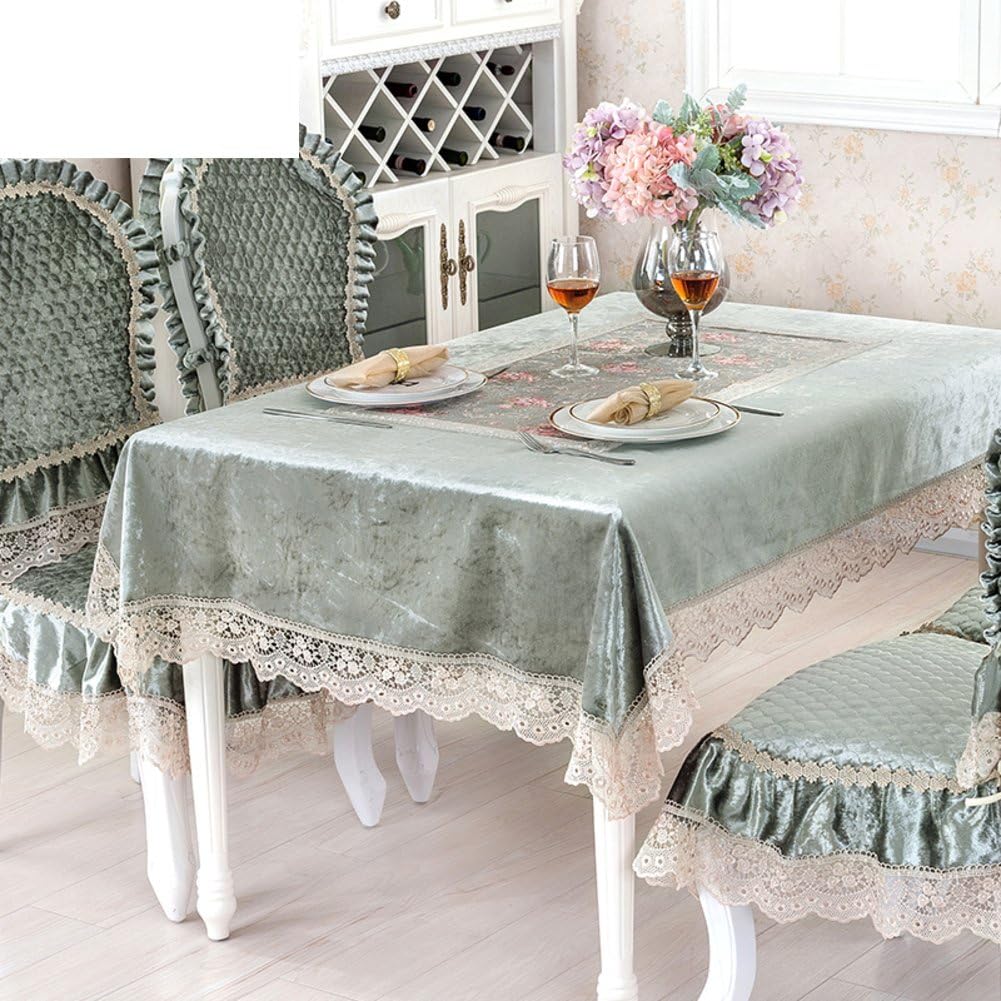 table cloth/ lace fabric/ table cloth/European-style tablecloths/Golden velvet cloth/ table cloth-A 110x110cm(43x43inch)