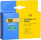 Tacwise 0347 Type 140/10mm Heavy Duty Galvanised Staples Pack of 2000