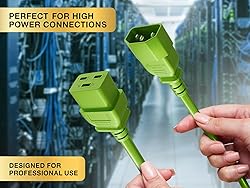 CableLeader 2ft 14 AWG 15A 250V Power Cord IEC320