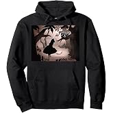 Disney Alice In Wonderland Alice And Cheshire Cat Silhouette Pullover Hoodie