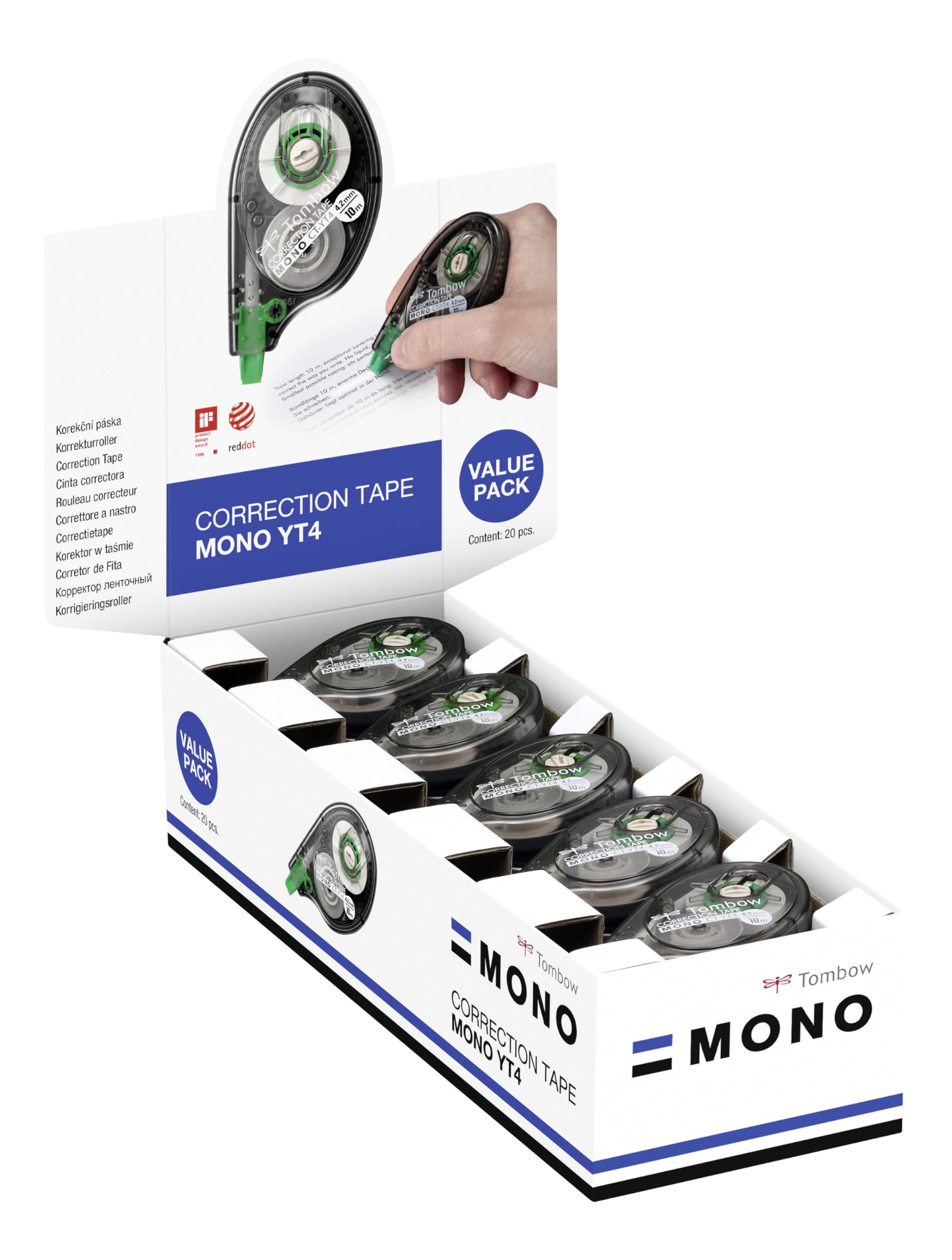 Tombow Mono CT-YT4 Correction Tape (Box of 20)