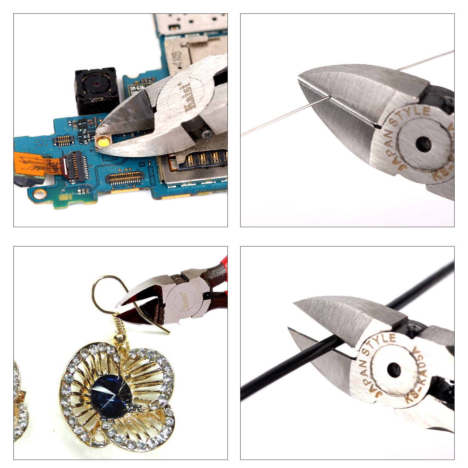 Repair Tools Wire Cutter Iron Wire Plier Flush Cut Pliers Micro Shear Flush Cutter By Kaisi (KA05A)