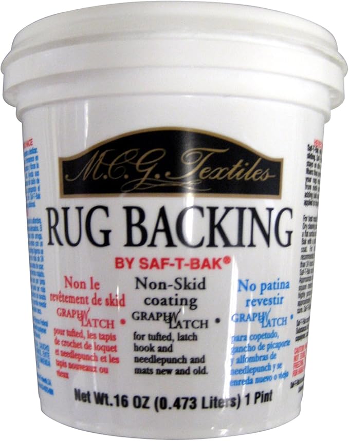 MCG Textiles Latch Hook Supplies 16 Ounce Non Skid Rug