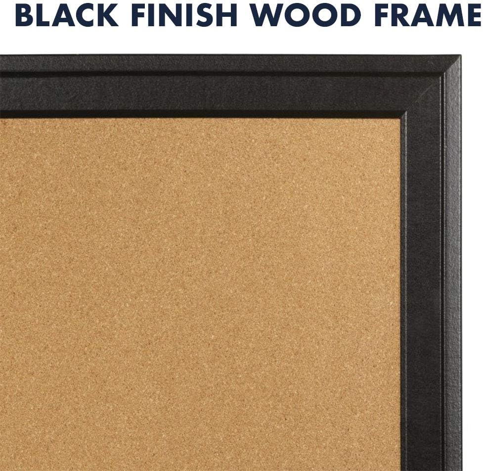 Quartet Cork Board Bulletin Board, 11” x 17” Framed Corkboard, Black Frame, Decorative Hanging Pin Board, Perfect for Office & Home Decor, Home School Message Board or Vision Board (79279) : Corkboard : Office Products