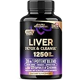 Liver Cleanse Detox & Repair - Milk Thistle | Dandelion | Artichoke | TUDCA | Glutathione & NAC - Effective Liver Health Supplement | 80% Silymarin - Laboratory Tested, Vegan - Made in USA 120 Caps