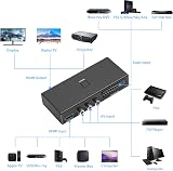 AIFHDAUF Scart to HDMI Converter 3 in 1 Video Audio Adapter HDMI Switch view 3