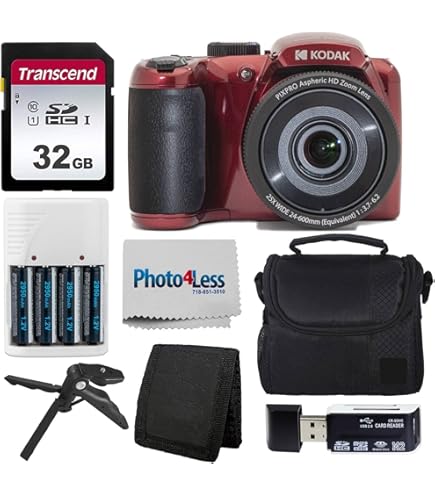 Amazon.com : Kodak PIXPRO AZ405 Digital Camera (White) Bundle with