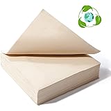 Recycled Post Consumer Napkins, Compostable Unbleached Eco Lunch Napkins, 50 PCS Disposable Dinner Napkin