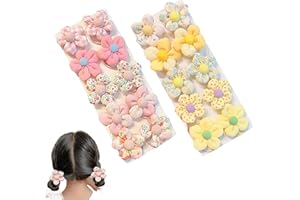 20Pcs Pink Flower Toddler,Girls Hair Accessories Baby Hair Bows Cute Flower Hair Ties Little girls Hair Accessories,Boutique 