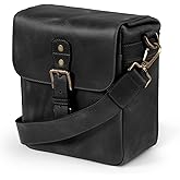 MegaGear Genuine Leather Camera Messenger Bag Mirrorless Portable electronic device cover