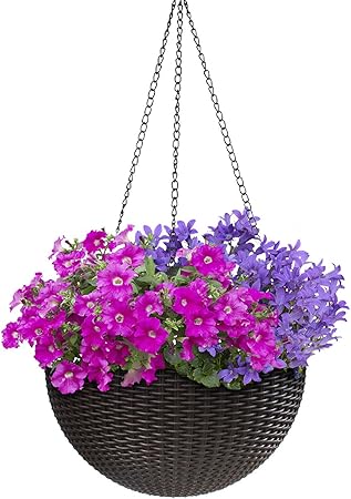 Amazon Com Sorbus Hanging Planter Round Self Watering Basket