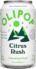 OLIPOP Prebiotic Soda, Ridge Rush, Blend of Prebiotics, Botanicals, Plant Fiber, 12 fl oz