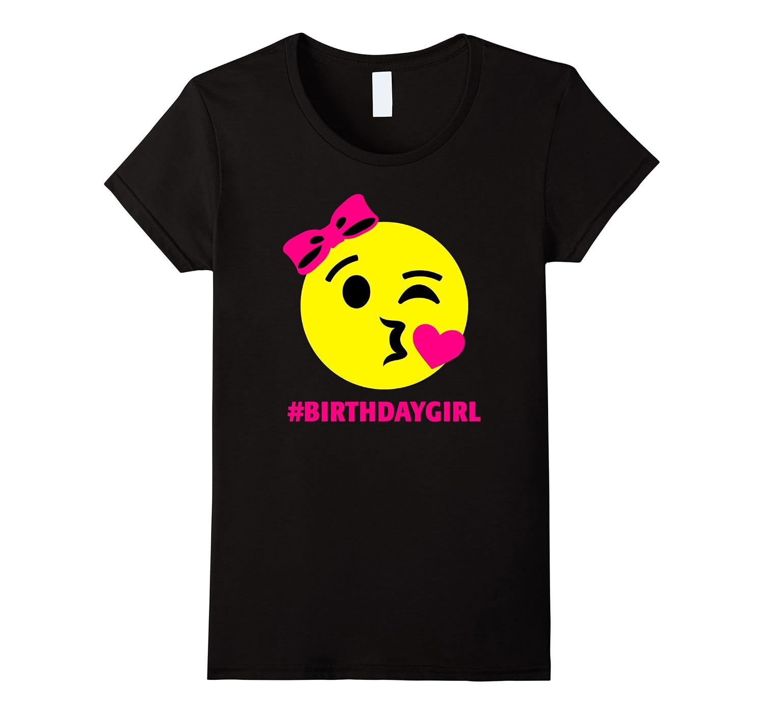 Hashtag Birthday Girl Shirt Emoji Smiley Neon Pink-4LVS – 4loveshirt