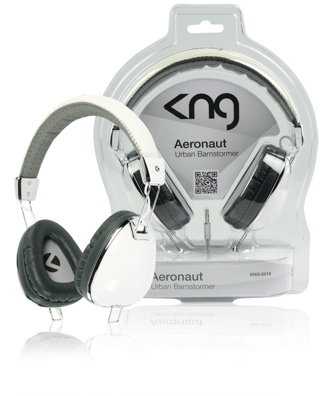 KNG Aeronaut Urban Barnstormer Designer Headphones - White