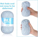 Ilauke 12 Pack Double Knitting Yarn 50g Gray-Blue 1200M Acrylic Wool view 6