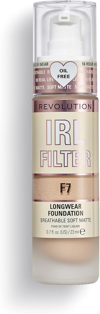 Revolution IRL Filter Longwear Foundation F7 Medium Tan 23ml