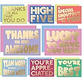 S&O Employee Appreciation Cards for Coworkers - 8 Designs - Assorted Thank You Cards with Envelopes - For Office Staff Recognition, Work Anniversary & Gratitude - Staff Appreciation, 4x5.5”