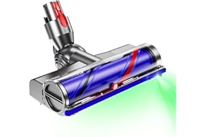 MYUAKO Vacuum Cleaner Replacement for Dyson V7 V8 V10 V11 V15 Direct Drive Head for Hardwood Floor Carpets Attachment for Dyson Cordless Stick Vacuum Cleaners 270° Torque Brush Head with LED Headlights
