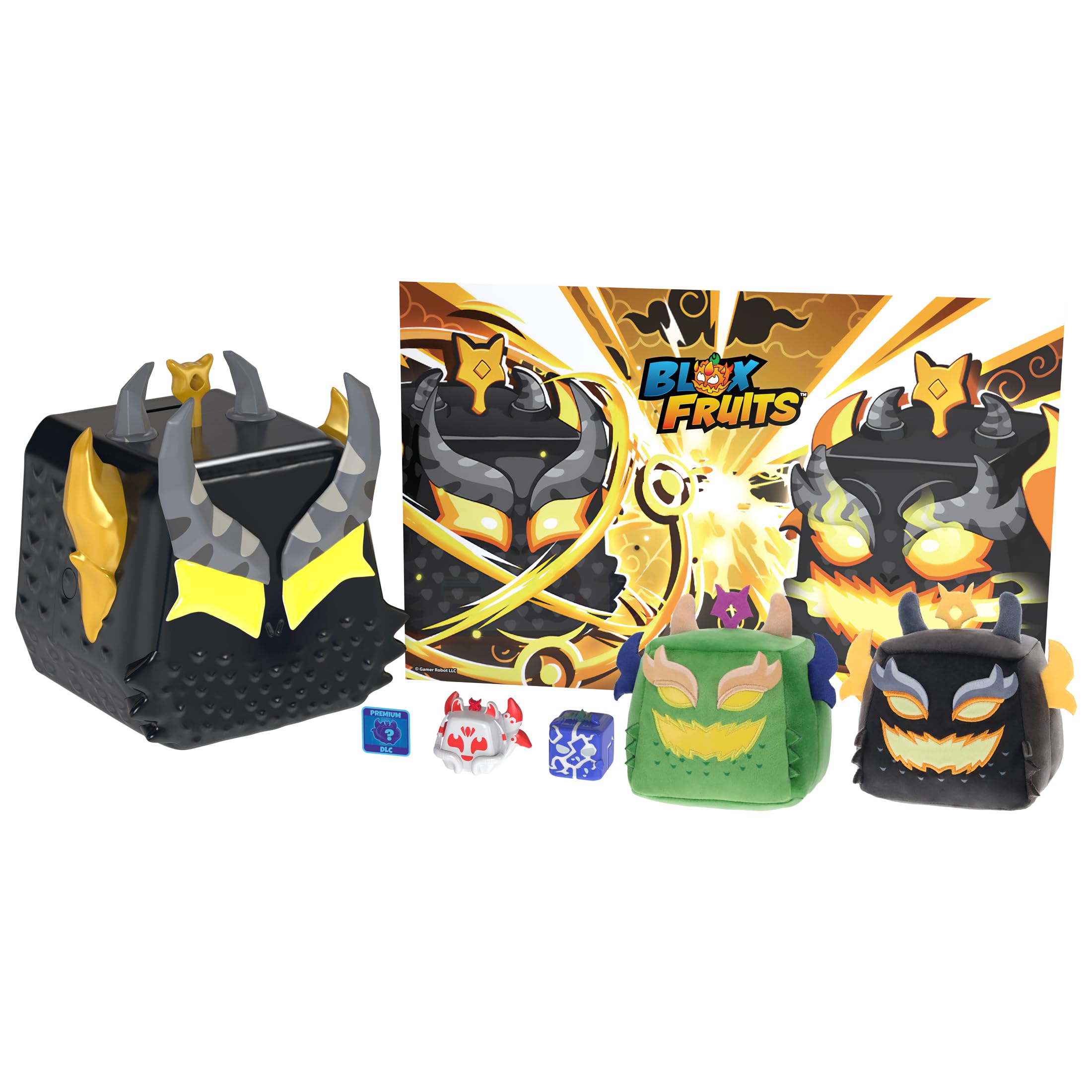 Blox Fruits — Ember Dragon Storage Case Bundle — Series 3 — Plush Toys, Exclusive Minifigures, Poster — Includes DLC Code — Officially Licensed Collector Set by PhatMojo