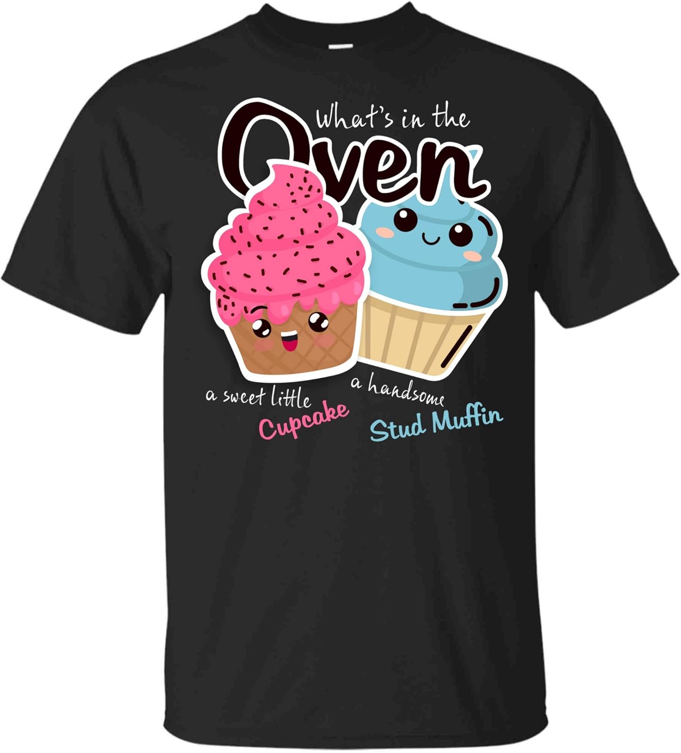 Gender Reveal Party Shirts Funny CupcakeMuffin Gift Tee