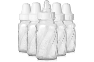 Evenflo Feeding Classic Glass, Twist Bottles, 4 Oz, 6 Bottles.
